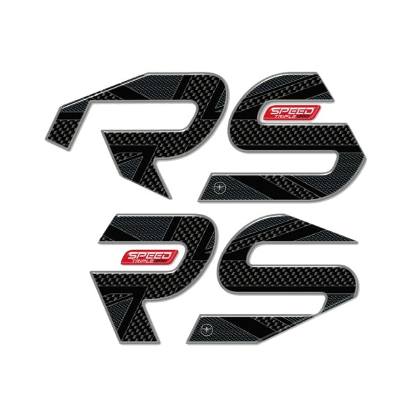 2 protezioni gel 3D lati serbatoio moto compatibili Triumph Speed Triple 1200 RS