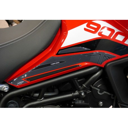 2 motorbike 3D gel side tank protectors compatible Triumph Tiger 900 GT