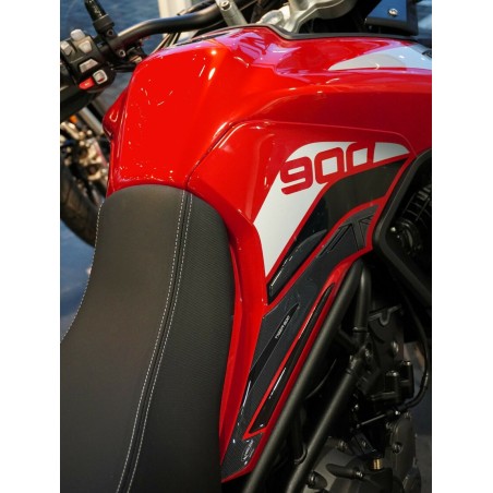 2 protezioni laterali serbatoio moto in gel 3D compatibili Triumph Tiger 900 GT