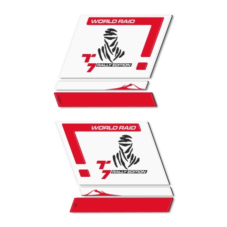 Adhesivos 3D Bolsas laterales compatibles con Yamaha Tenere 700 Rally Edition 2022