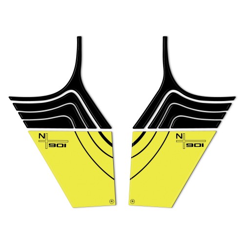 Stickers 3D Déflecteurs latéraux de réservoir compatibles avec Husqvarna Norden 901 2