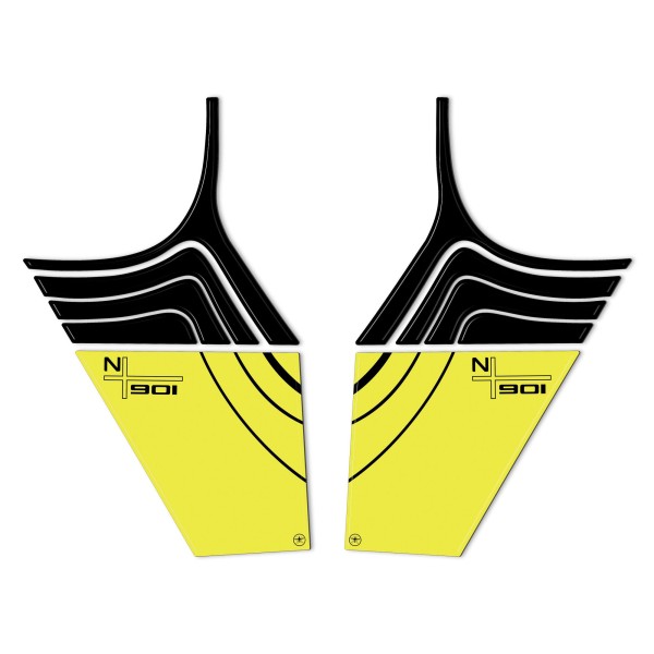 Pegatinas 3D Deflectores laterales de depósito compatibles con Husqvarna Norden 901