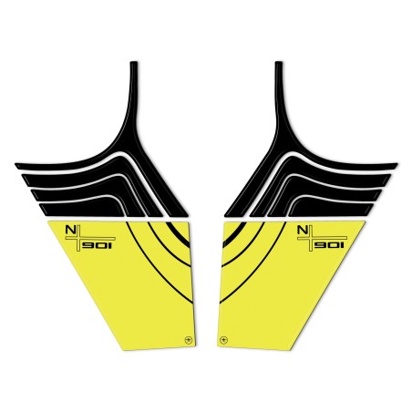 Pegatinas 3D Deflectores laterales de depósito compatibles con Husqvarna Norden 901