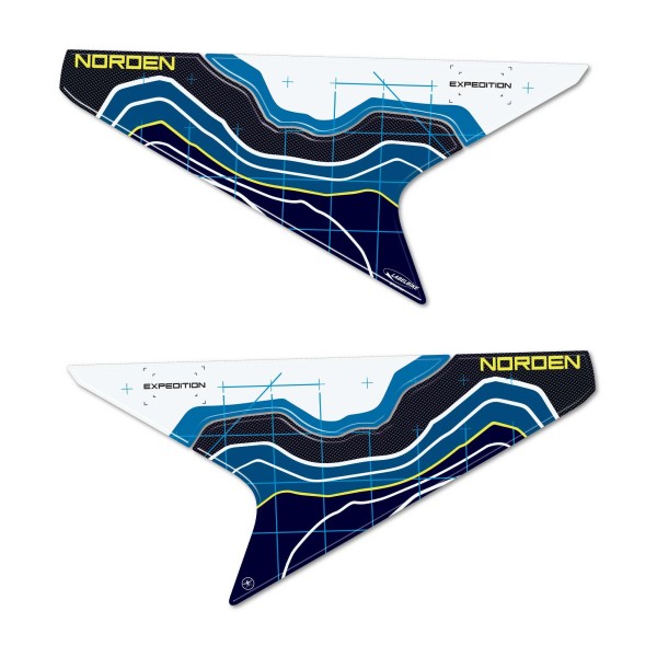 Adesivi 3D Fianchi laterali coda moto compatibili con Husqvarna Norden 901 2023