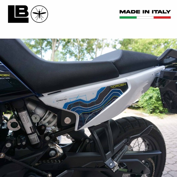 Adesivi 3D Fianchi laterali coda moto compatibili con Husqvarna Norden 901 2023