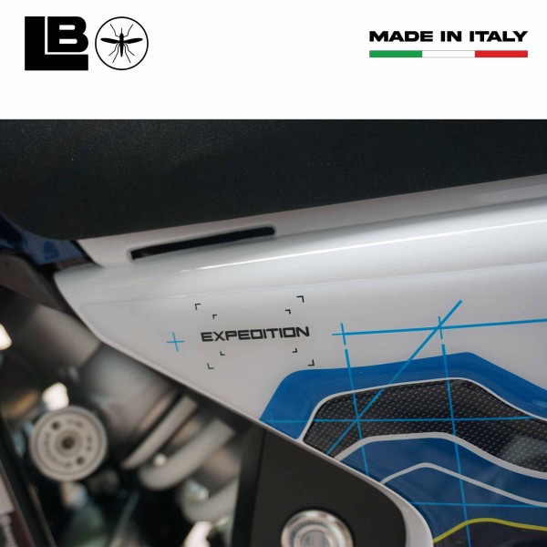 Adesivi 3D Fianchi laterali coda moto compatibili con Husqvarna Norden 901 2023