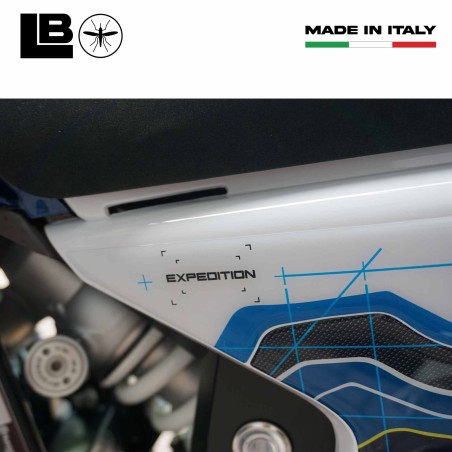 Adesivi 3D Fianchi laterali coda moto compatibili con Husqvarna Norden 901 2023