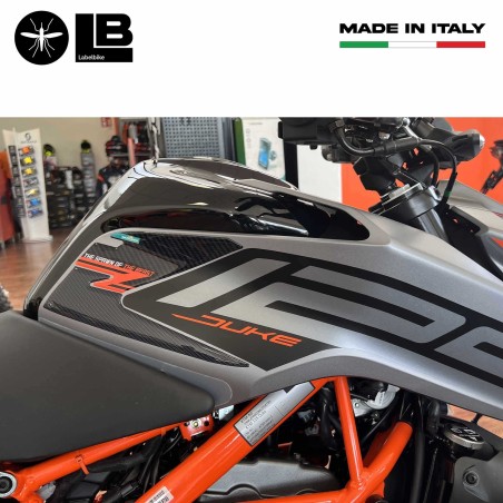 3D motorbike side tank stickers compatible with Ktm Duke 125 2021 - 2022
