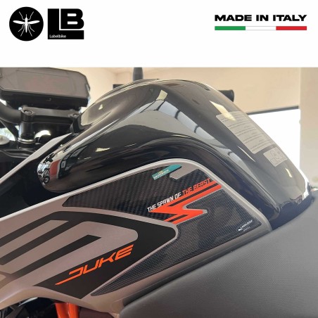 3D motorbike side tank stickers compatible with Ktm Duke 125 2021 - 2022
