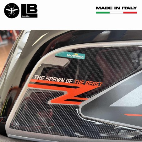 Adesivi 3D laterali per serbatoio moto compatibili con Ktm Duke 125 2021 - 2022