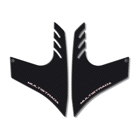 2 PROTECTORES DE CARBONO PARA DEPÓSITO 3D ADHESIVOS para MOTO DUCATI MULTISTRADA 1000-1100