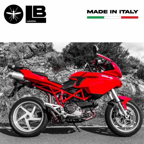 2 PROTECTORES DE CARBONO PARA DEPÓSITO 3D ADHESIVOS para MOTO DUCATI MULTISTRADA 1000-1100 2