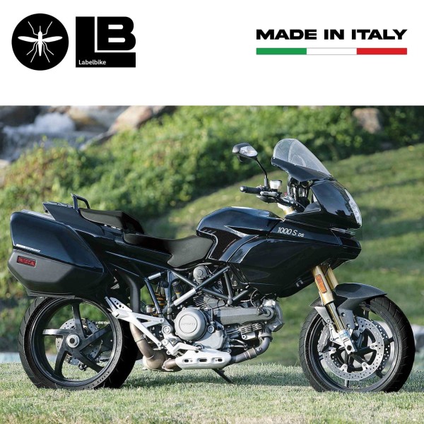 2 CARBON TANK PROTECTIONS 3D ADHESIVES for MOTORBIKE DUCATI MULTISTRADA 1000-1100