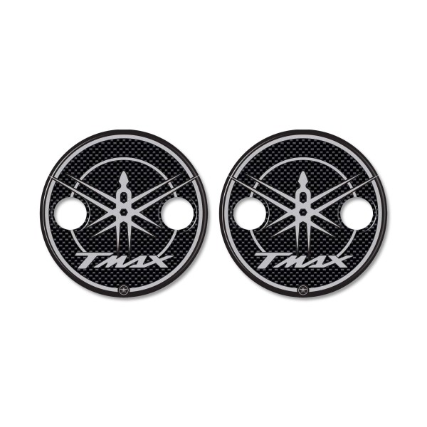 2 ADESIVI in resina 3D CARTER Scooter compatibili YAMAHA TMAX dal 2001 al 2016 