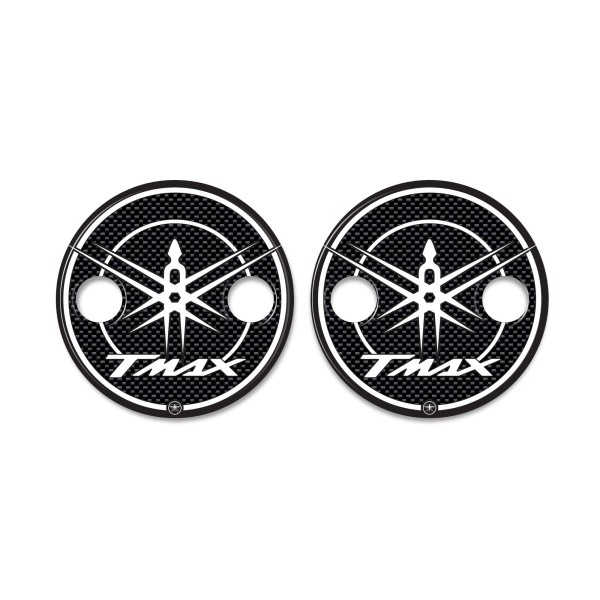 2 ADESIVI in resina 3D CARTER Scooter compatibili YAMAHA TMAX dal 2001 al 2016 