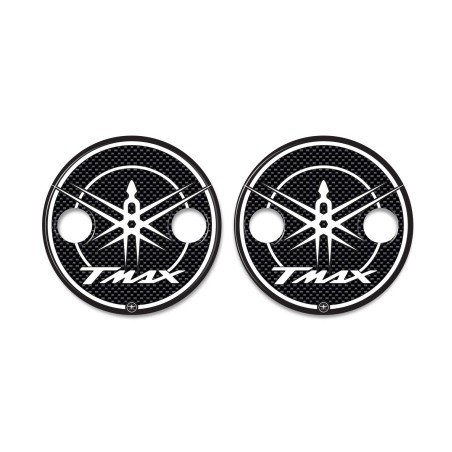 2 ADESIVI in resina 3D CARTER Scooter compatibili YAMAHA TMAX dal 2001 al 2016 