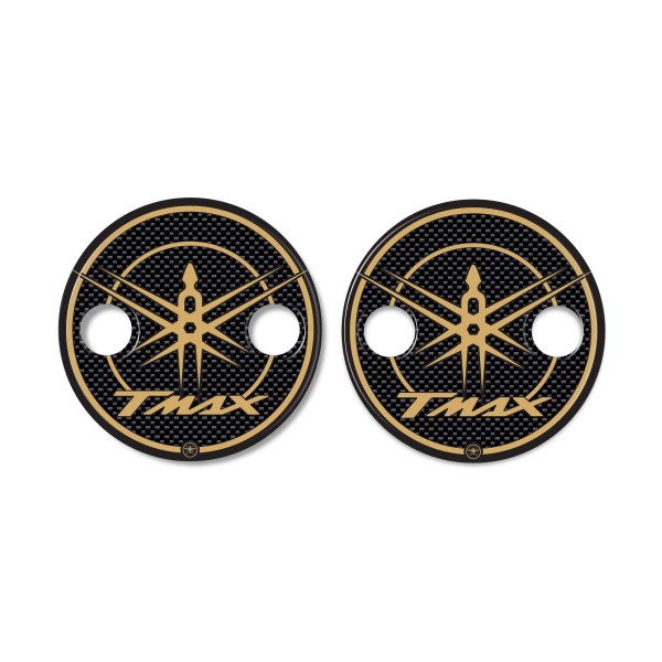 2 ADESIVI in resina 3D CARTER Scooter compatibili YAMAHA TMAX dal 2001 al 2016 