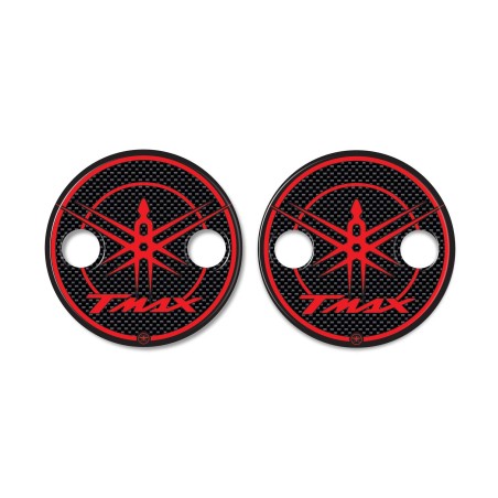 2 ADESIVI in resina 3D CARTER Scooter compatibili YAMAHA TMAX dal 2001 al 2016 