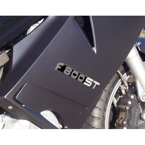 2 3D Resin Stickers COPY WRITING F800ST for BMW MOTO F 800 STICKERS F800 ST