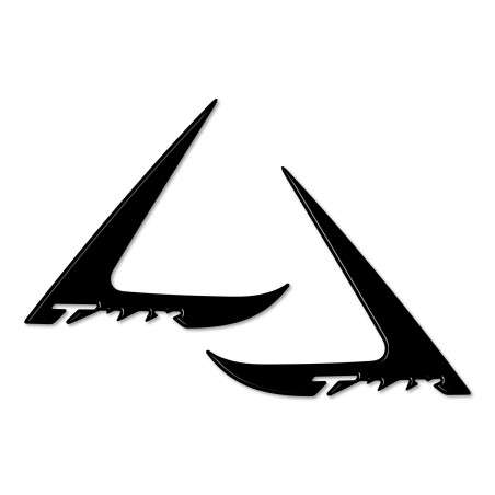 2 Adesivi Stickers 3D Laterali Coda Compatibili con Tmax 530 Yamaha 2012-2016