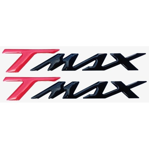 2 3D RESIN ADHESIVE-STICKERS 3D WRITING TMAX 500-530-560 pour YAMAHA MOTORCYCLE SCOOTERS
