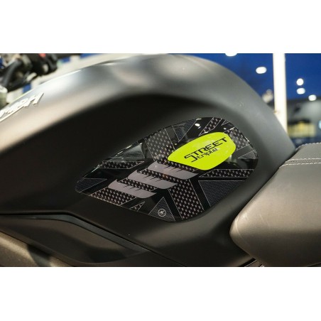 2 protezioni 3D lati serbatoio moto compatibili Triumph Street Triple 2013-2021