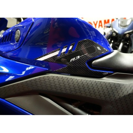 2 3D Gel Side Protectors for Motorcycle Tank compatible Yamaha R3 2019-2025