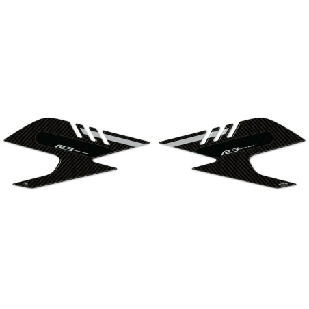 2 3D Gel Side Protectors for Motorcycle Tank compatible Yamaha R3 2019-2025
