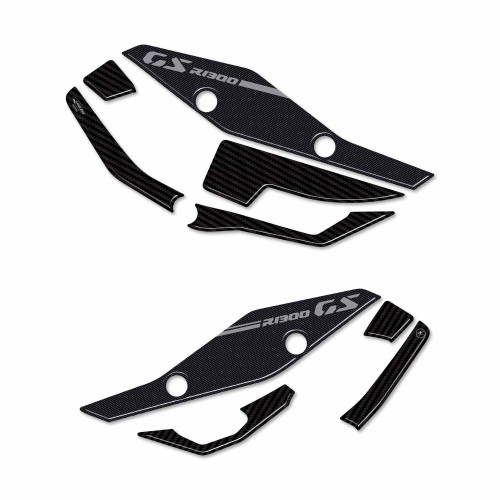 Adesivi 3D Battitacco pedane poggiapiedi moto compatibili con BMW R1300GS 2