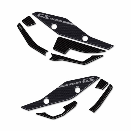 Adesivi 3D Battitacco pedane poggiapiedi moto compatibili con BMW R1300GS