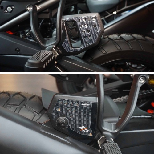 Autocollants 3D pour talon arrière compatibles avec Harley Davidson Pan America