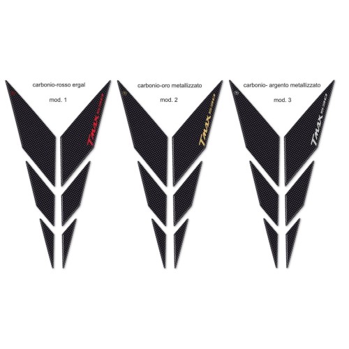 3D carbono-ergal ADHESIVOS COMPATIBLES para YAMAHA TMAX 530 Y FRONT 2012-2016 2