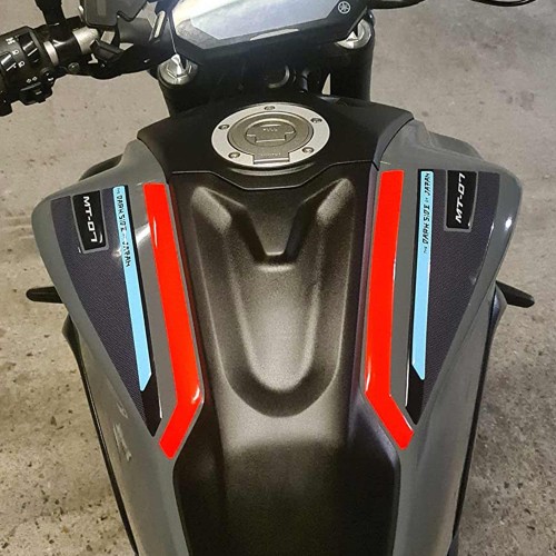 Adesivi 3D Fasce Serbatoio superiore compatibili con Yamaha Mt-07 2021-2023
