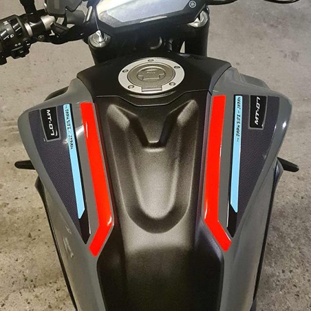 Adesivi 3D Fasce Serbatoio superiore compatibili con Yamaha Mt-07 2021-2023