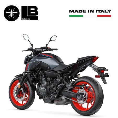 Adesivi 3D Fasce Serbatoio superiore compatibili con Yamaha Mt-07 2021-2023