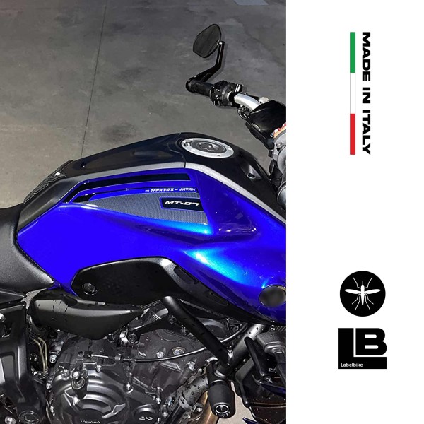 Adesivi 3D Fasce Serbatoio superiore compatibili con Yamaha Mt-07 2021-2023