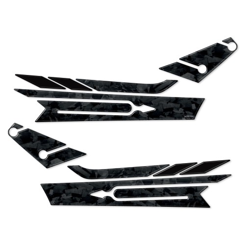 3D Boomerang Seitenaufkleber passend für Yamaha Tmax 560 20Th Anniversary 2