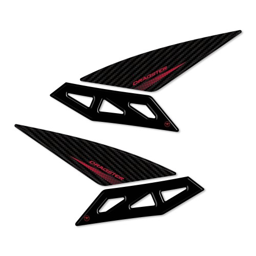 Autocollants 3D pour réservoir latéral compatibles avec les motos Mv Agusta Dragster 2020-23 2