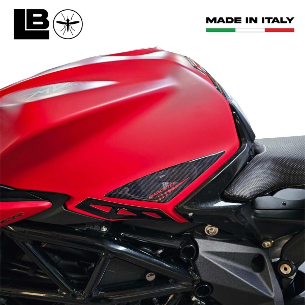 Pegatinas 3D laterales del depósito compatibles con las motos Mv Agusta Dragster 2020-23