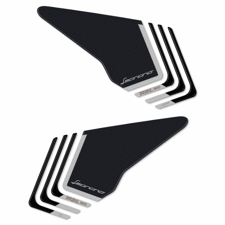 Adesivi 3D laterali serbatoio moto compatibili con Benelli Leoncino 800 Trail 