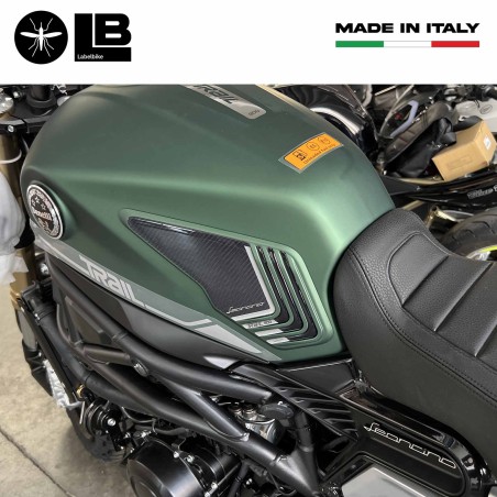 Adesivi 3D laterali serbatoio moto compatibili con Benelli Leoncino 800 Trail 