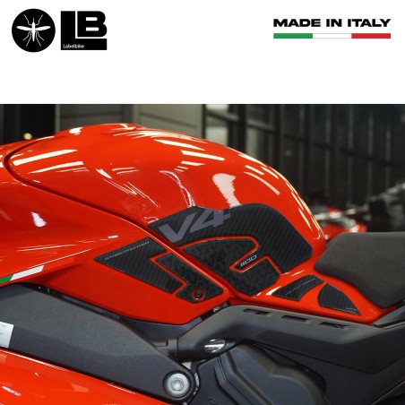 Motorrad Tank Seitenaufkleber kompatibel mit Ducati Streetfighter V4 2023-24