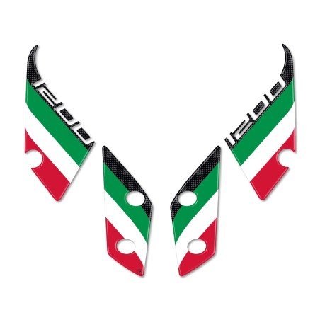 3D TRICOLOUR ITALIEN SEITE AUFKLEBER FÜR DUCATI MULTISTRADA 1200 2010-2014 MOTORRÄDER