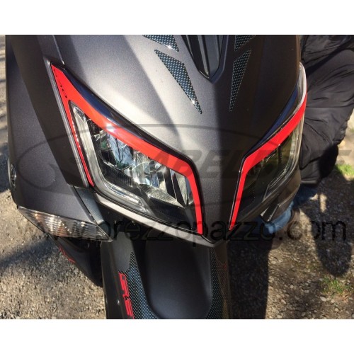 Adesivi 3D palpebre fari scooter compatibili con Yamaha Tmax 2015 - 2016
