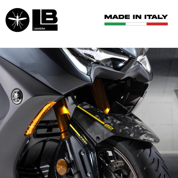 3D Front Fender Stickers compatible with Yamaha Tmax 560 20Th Anniversary