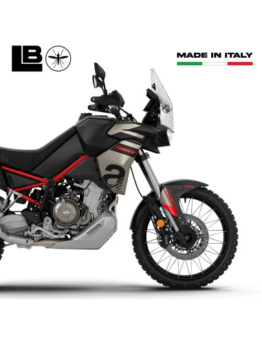 Adesivi 3D Parasteli parafango moto compatibili con Aprilia Tuareg 660 2024