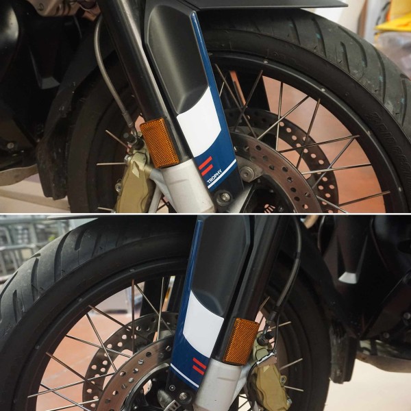 Pegatinas 3D Guardabarros Moto compatible con BMW R 1250 GS y ADV Trophy