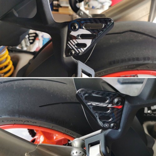 Stickers 3D pour talonnette arrière compatible avec Aprilia RSV4 1100 2011-2024