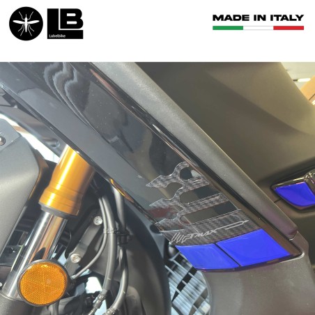 Adesivi 3D per carene pance laterali fianchetti compatibili con Yamaha Tmax 2022