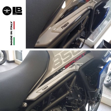 Adesivi 3D Proteggi Serbatoio compatibili con Triumph Tiger 850 Sport 2021-2025
